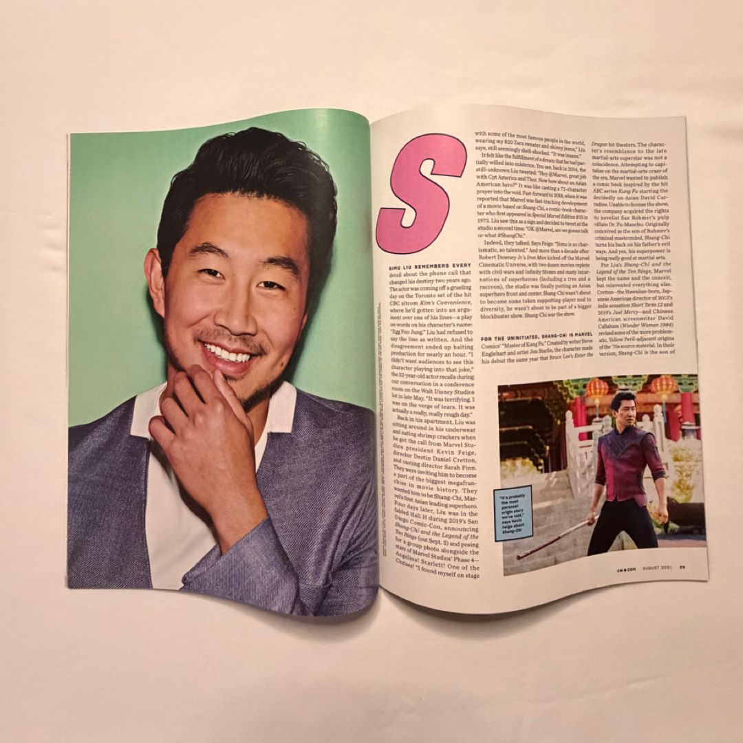 Entertainment Weekly Simu Liu “New Hero Rises” | PangoBooks