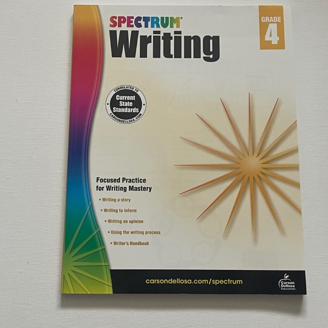 Spectrum Writing, Grade 4