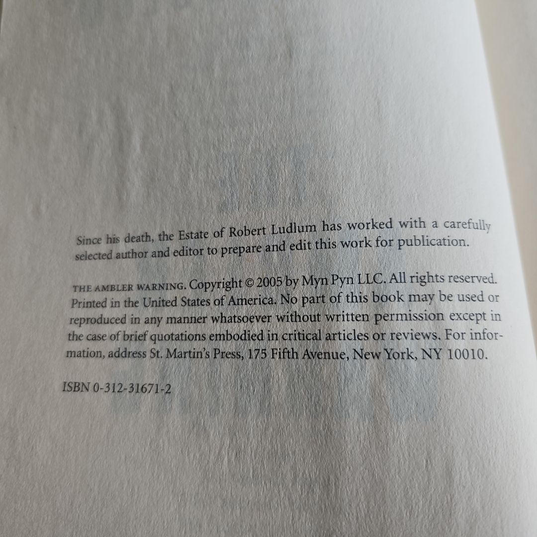 The Ambler Warning