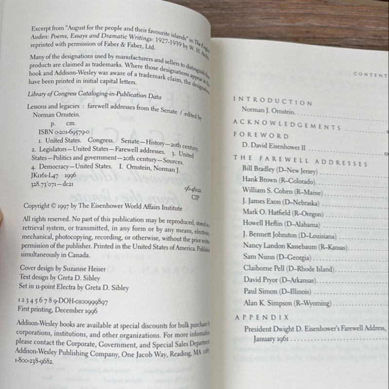 Lessons and Legacies