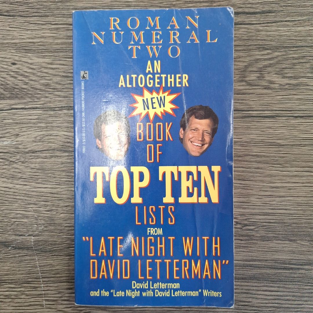An Altogether New Book of Top Ten Lists
