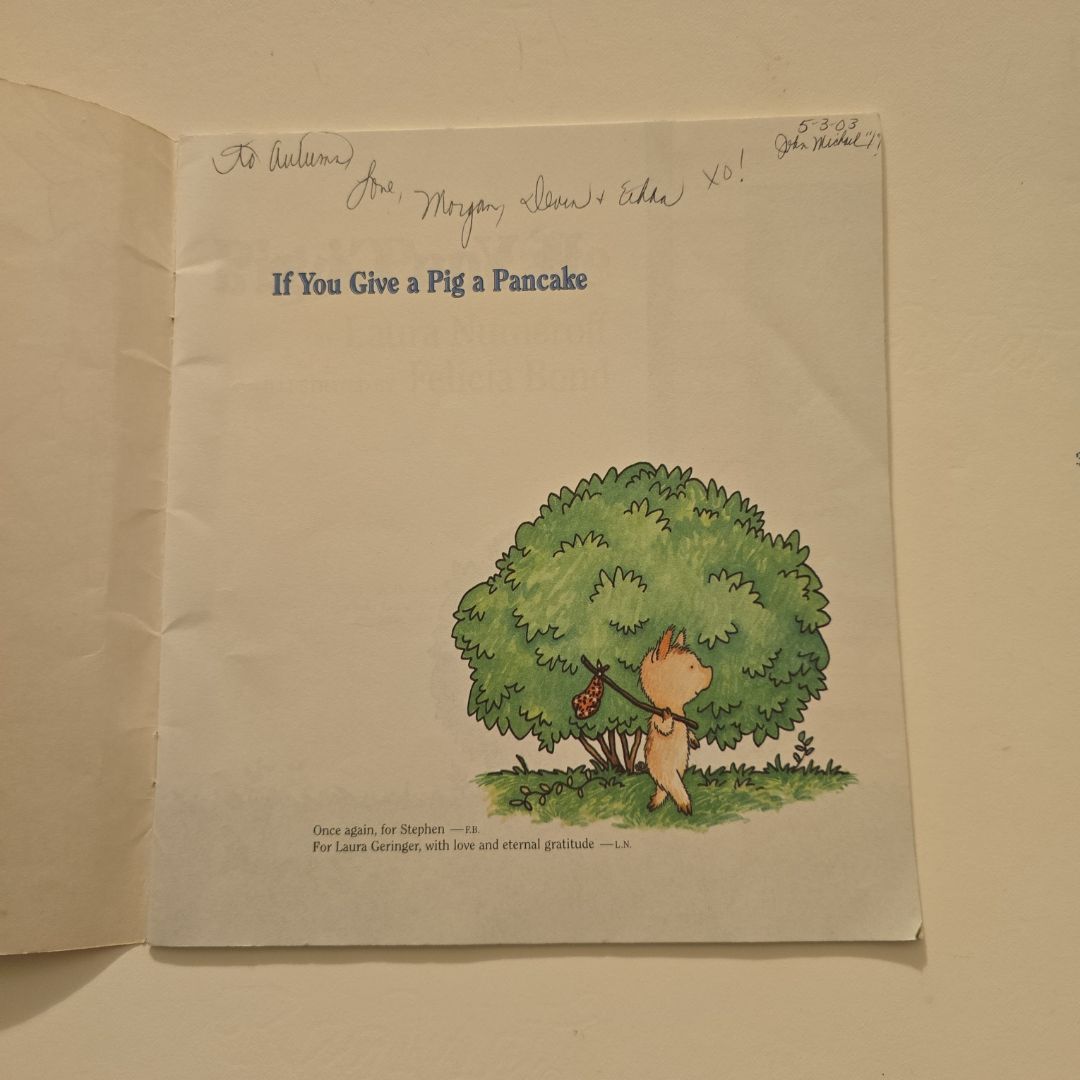 If You Give a Pig a Pancake Big Book