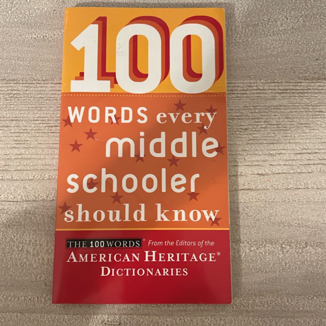 100 Words Every Middle Schooler Should Know