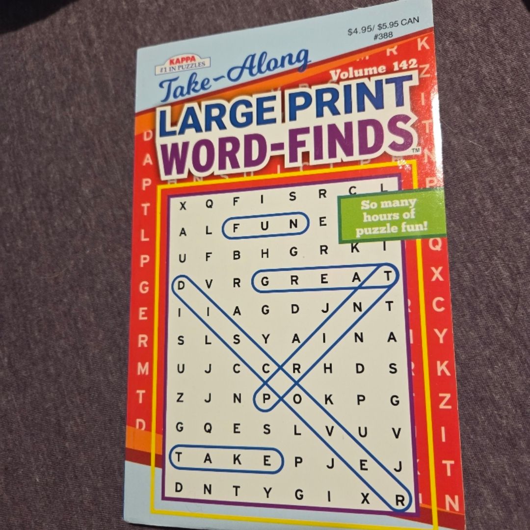 Take Along: Large pring word-finds (Vol. 142)