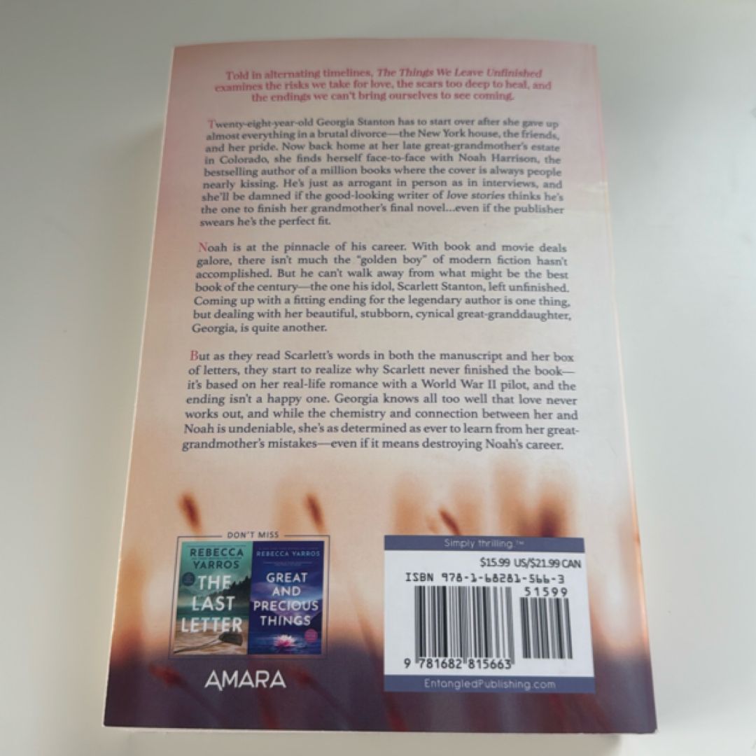 The Things We Leave Unfinished