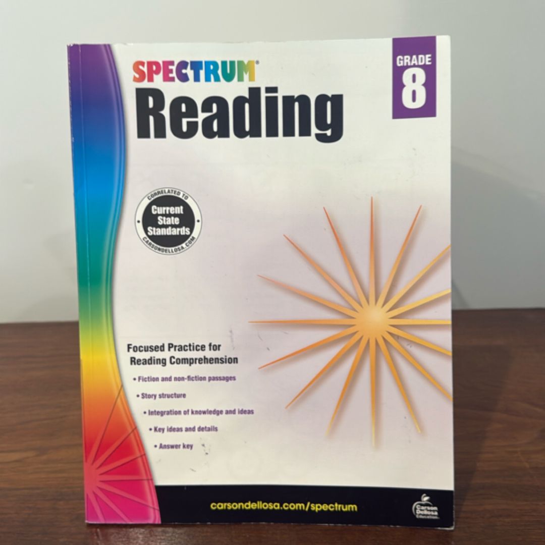 Spectrum Reading, Grade 8
