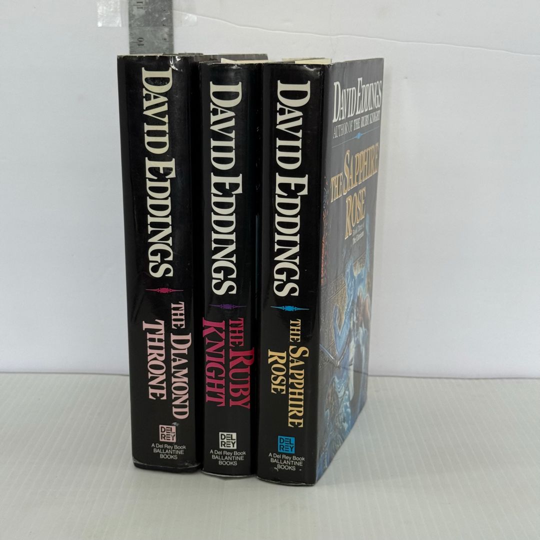 The Diamond Throne, the Ruby Knight, and The Sapphire Rose (1st editions 1st printings)