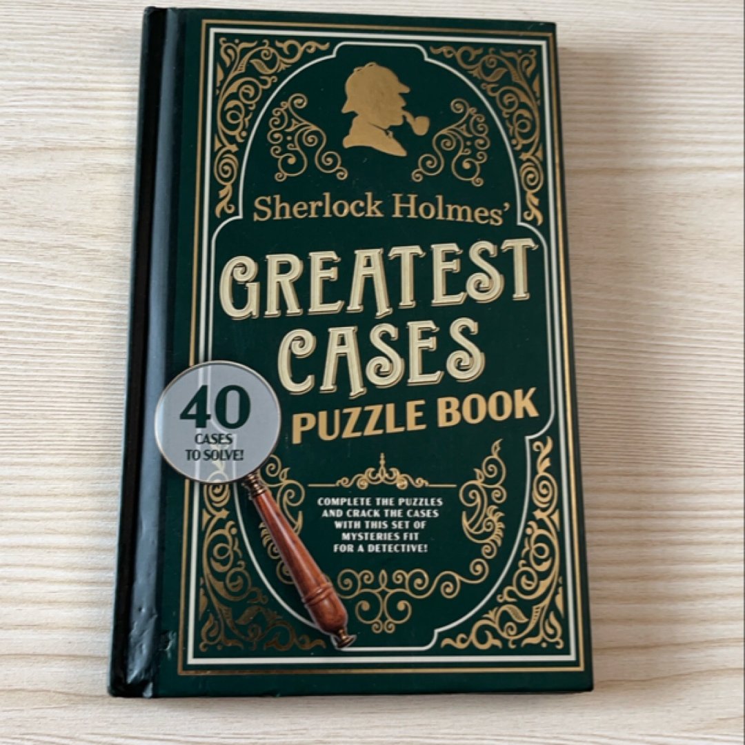 Sherlock Holmes Greatest Cases Puzzle Collection Age 12+ Over 60 Cases