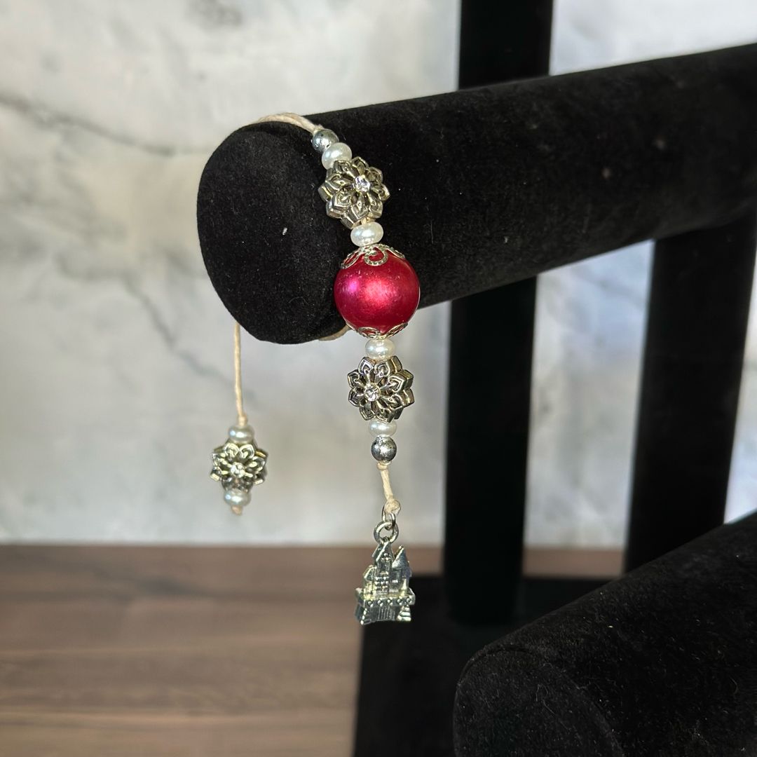 Silver Castle Bead Bookmark