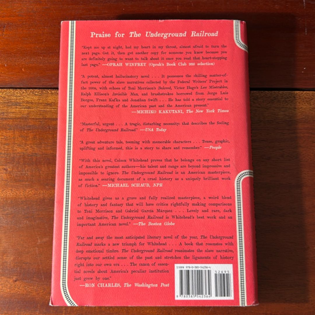 The Underground Railroad (Pulitzer Prize Winner) (National Book Award Winner) (Oprah's Book Club)