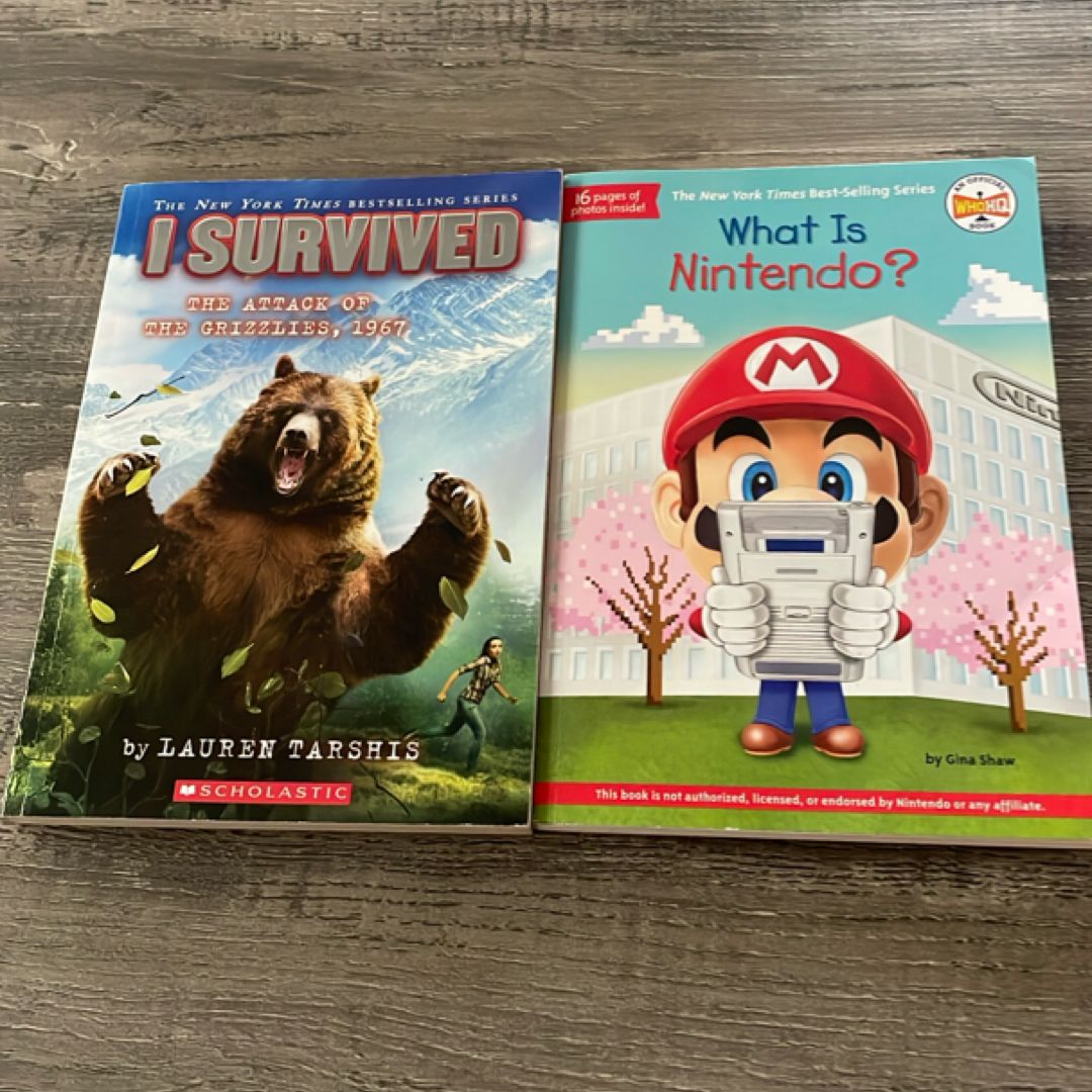 Attack of the Grizzlies and What is Nintendo 2 book lot