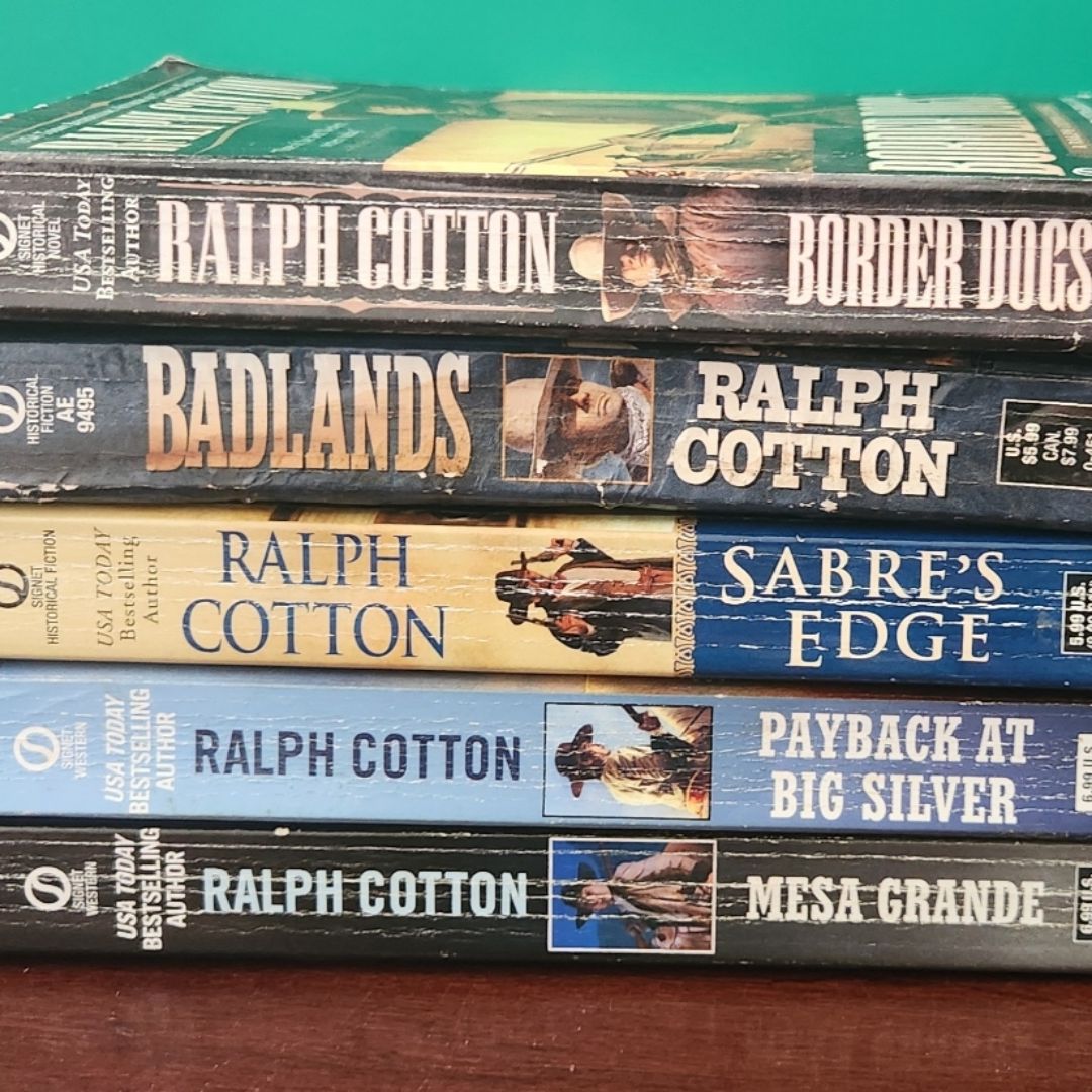 Ralph Cotton Lot of 5 Western Paperback Books 
