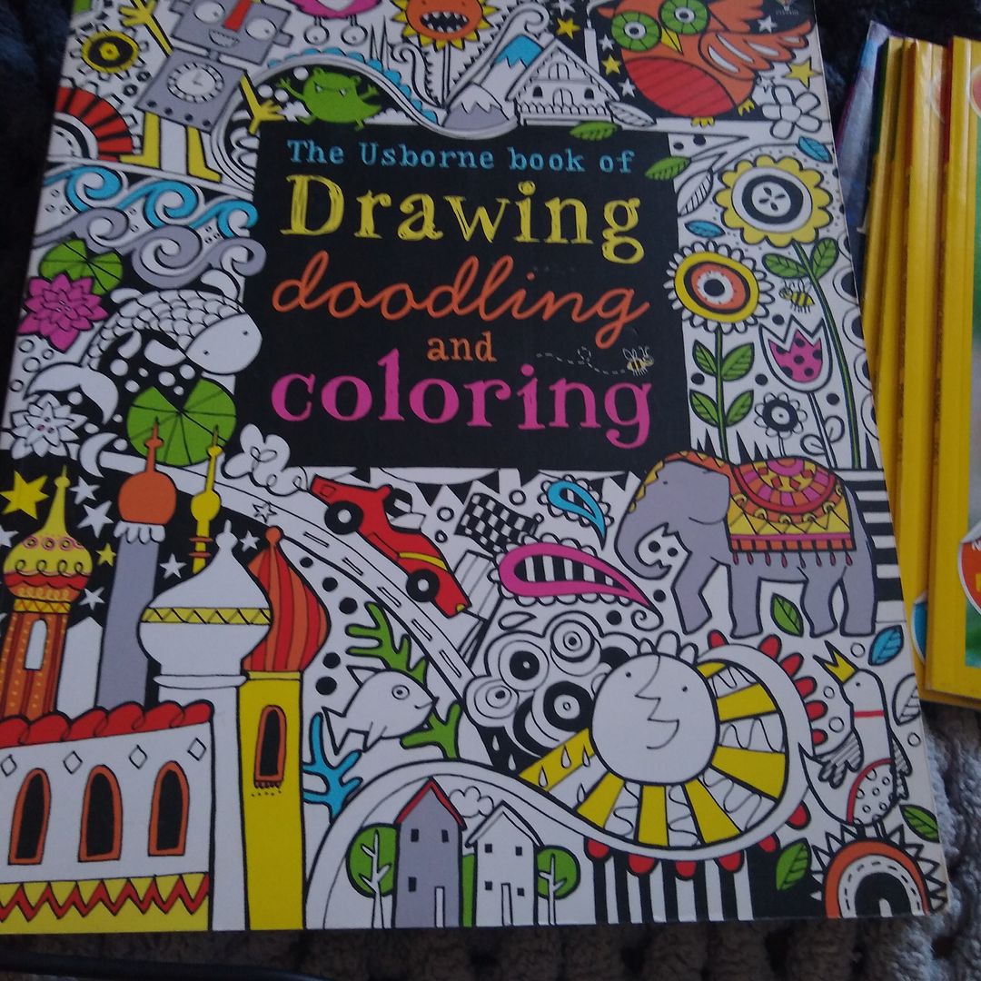 The Usborne Book of Drawing, Doodling and Coloring Book