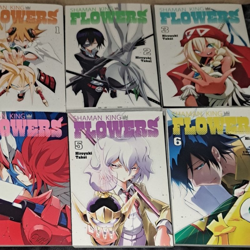 Shaman King: Flowers Manga Volume 1-6 The Complete Set by