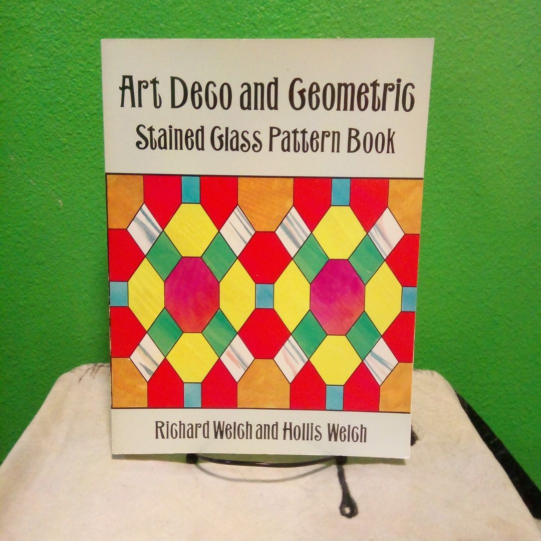 Art Deco and Geometric Stained Glass Pattern Book