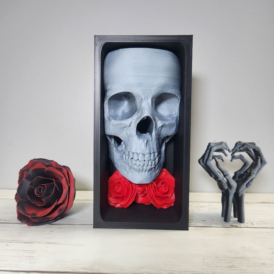 3D Printed Skull Book Nook