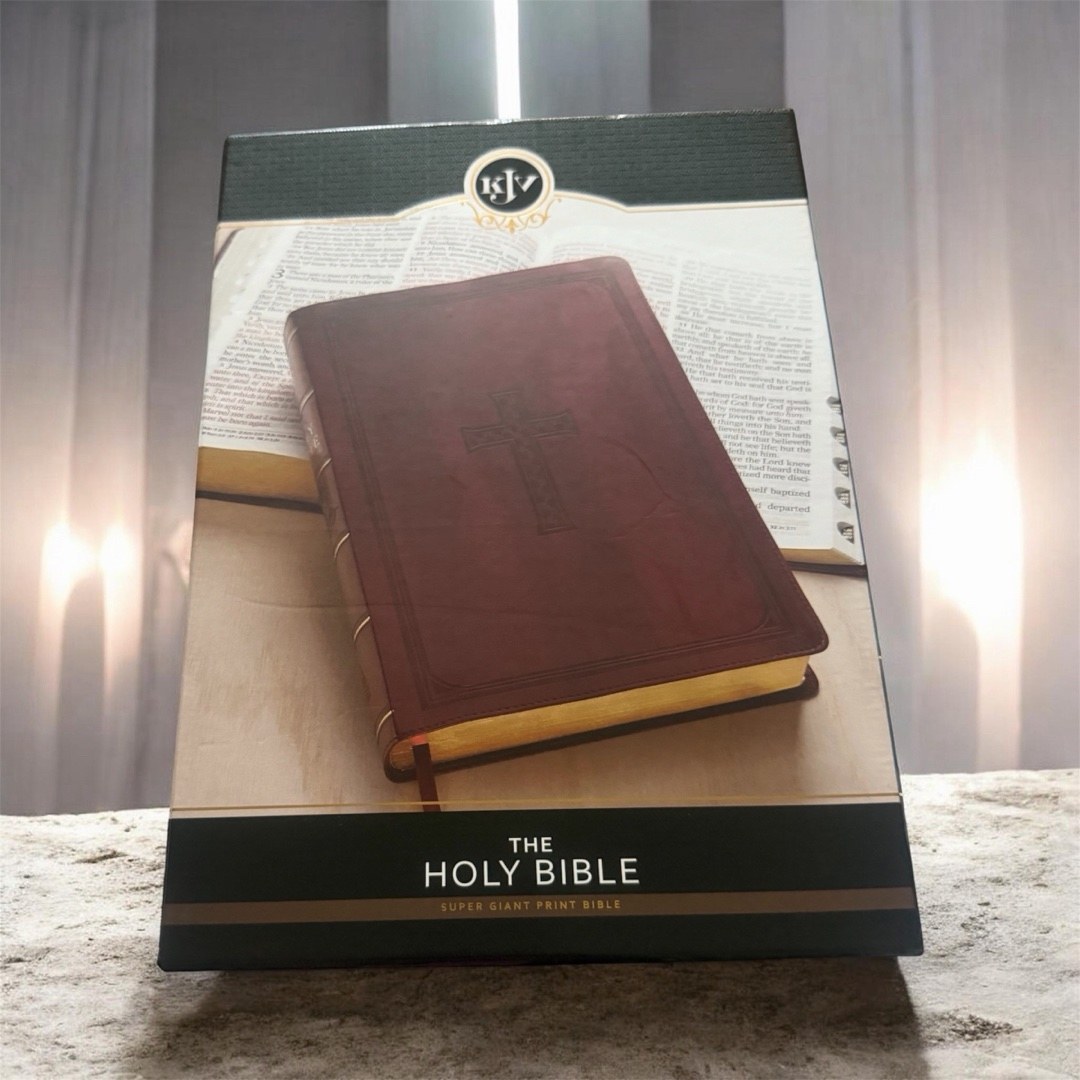 KJV Super Giant Print Lux-Leather Burgundy