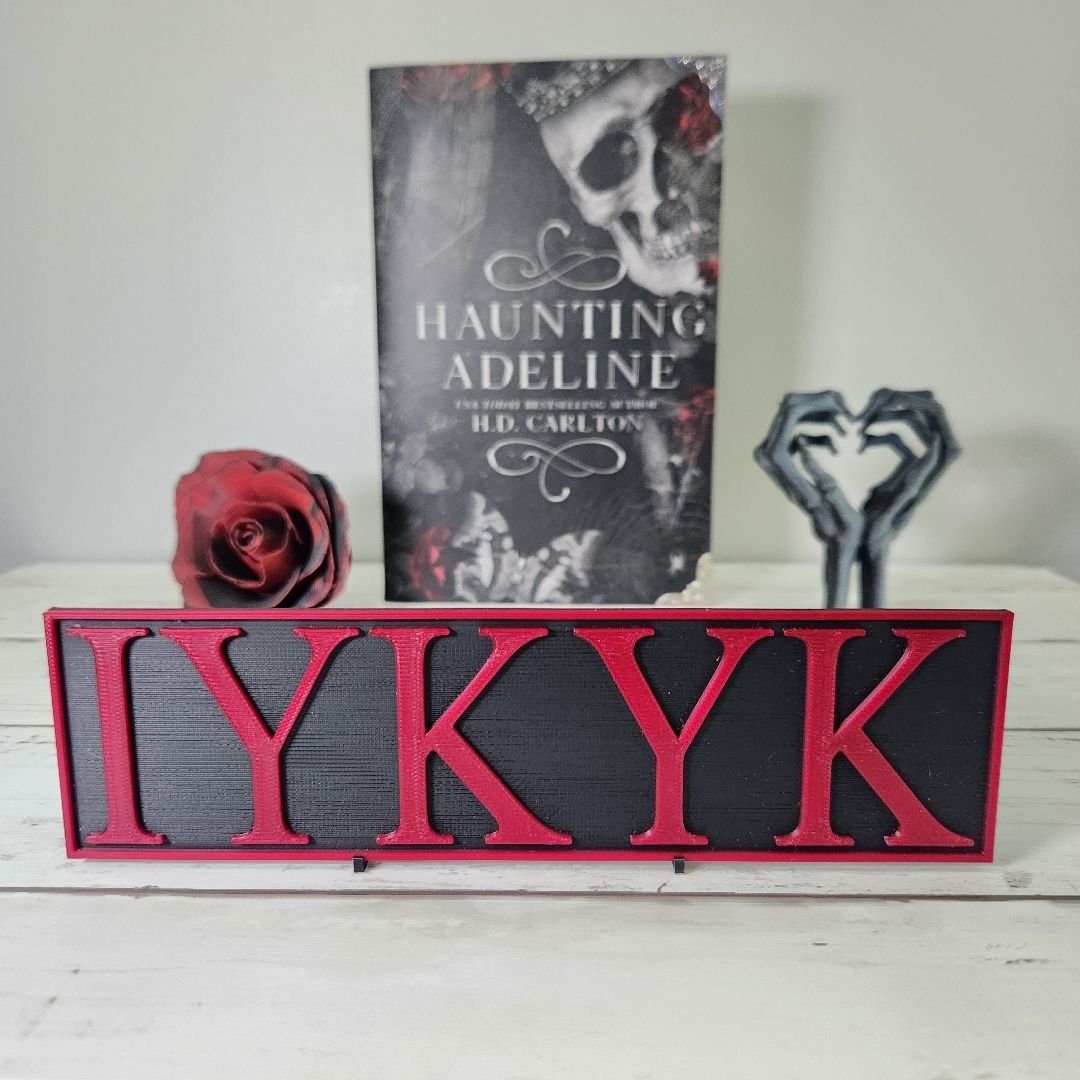 IYKNK Bookshelf Sign - Haunting Adeline