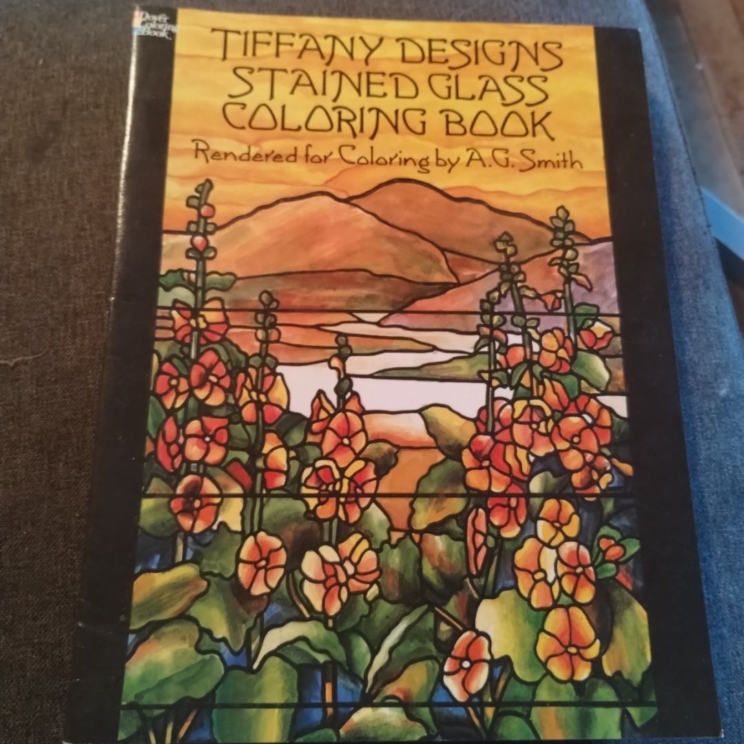 Tiffany Designs Stained Glass Coloring Book
