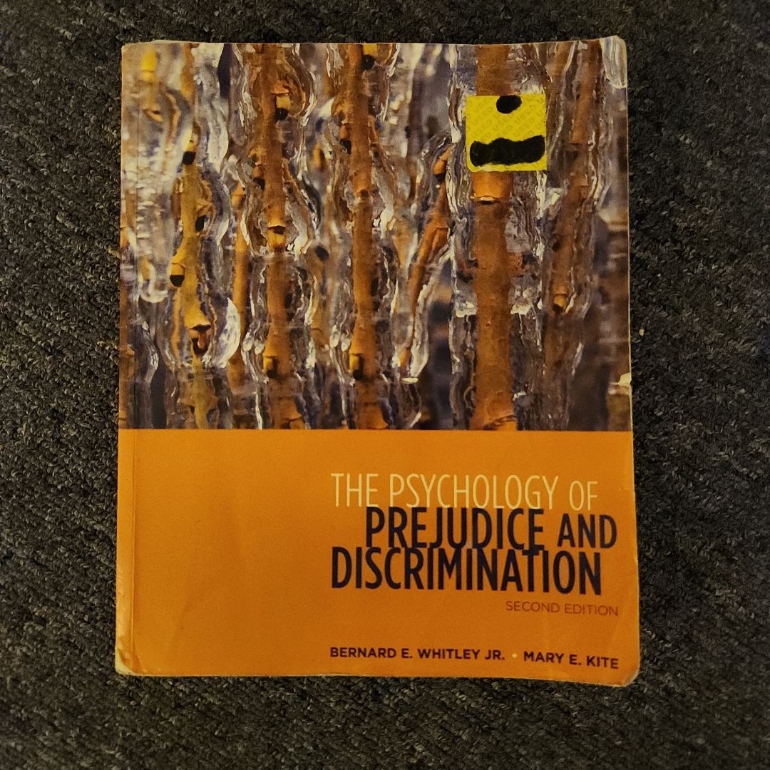 The Psychology of Prejudice and Discrimination by Bernard E. Whitley Jr ...