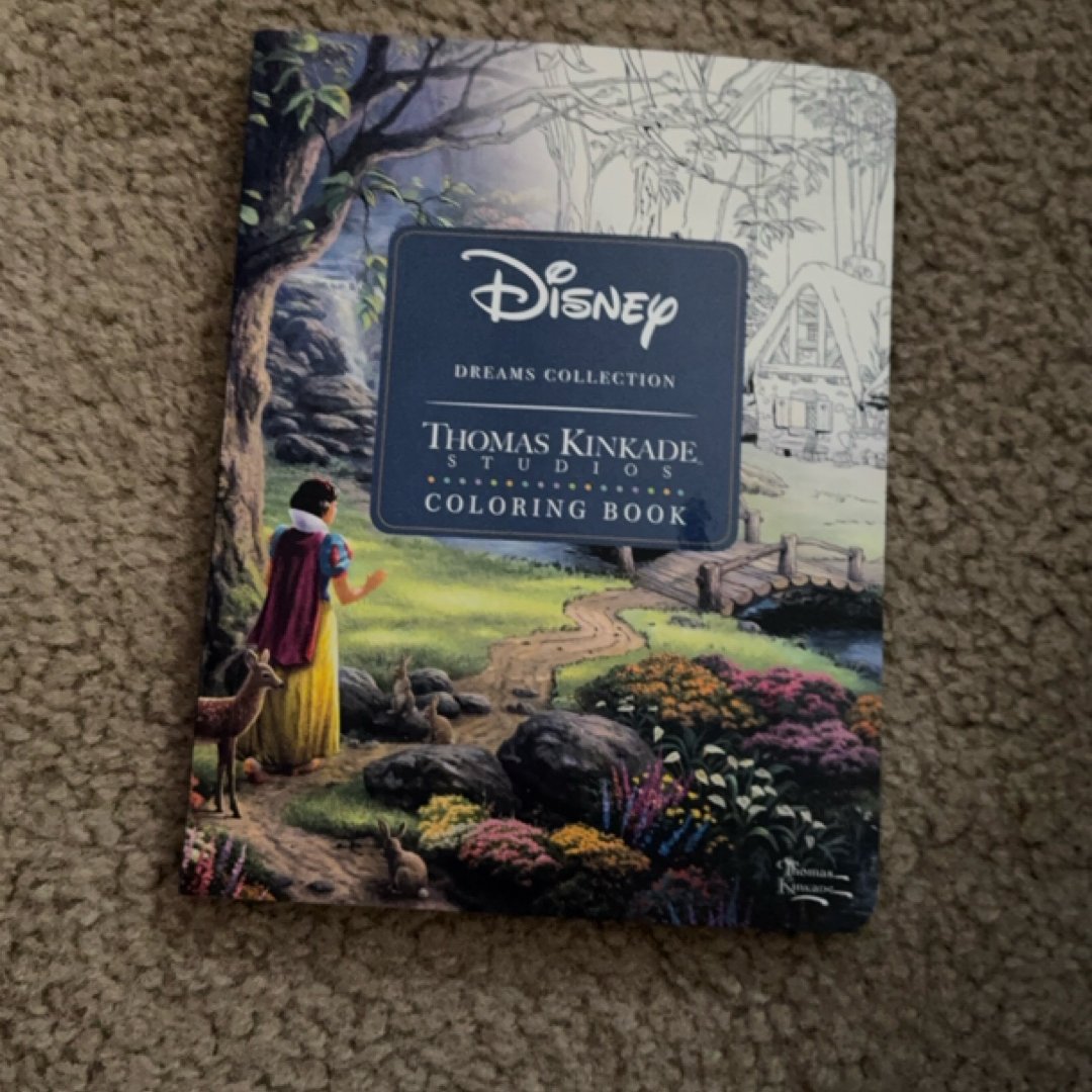 Disney Dreams Collection Thomas Kinkade Studios Coloring Book