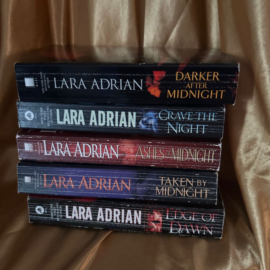 Set of 5 Midnight Breed Novels Book Lot Darker after Midnight; a Taste of Midnight)