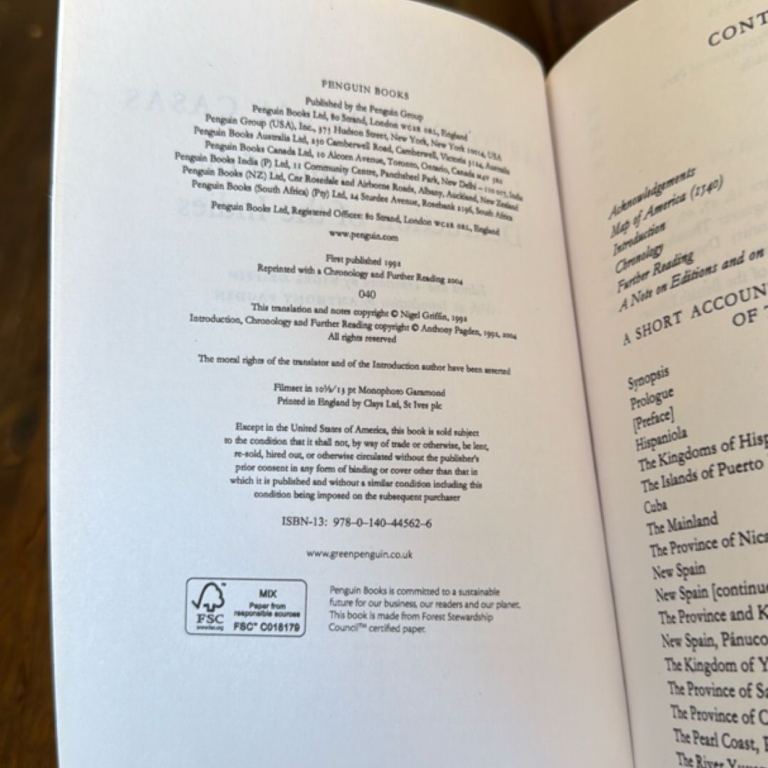 A Short Account of the Destruction of the Indies