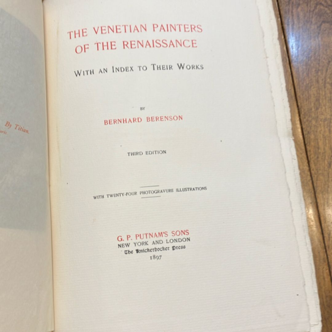 The Venetian Painters of the Renaissance (1894)