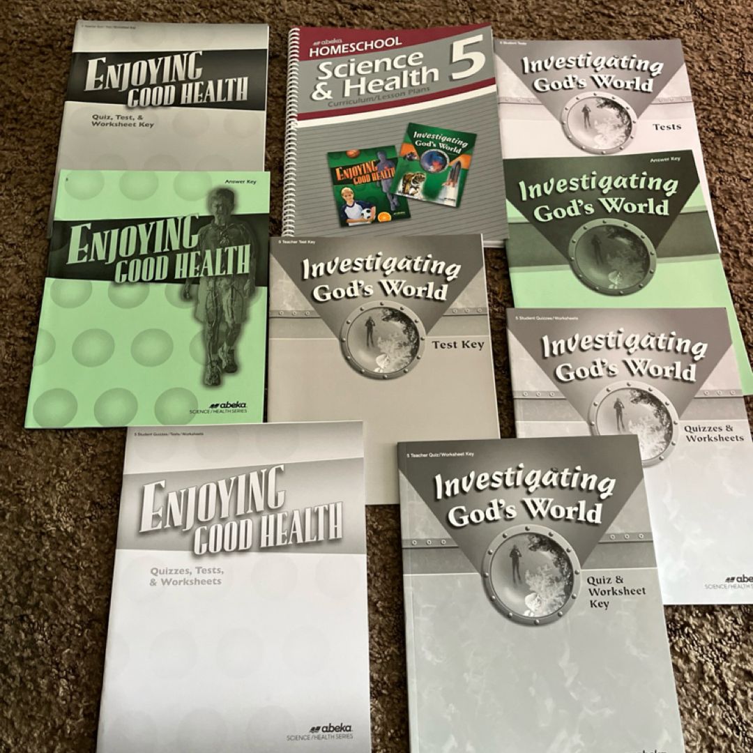 ABeka 5th Grade Science And Health : Curriculum, Text Books, And Answer Keys 