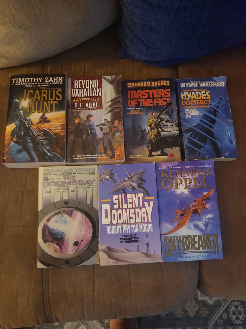 Sci-Fi Lot of 7 Paperback Books Set #4