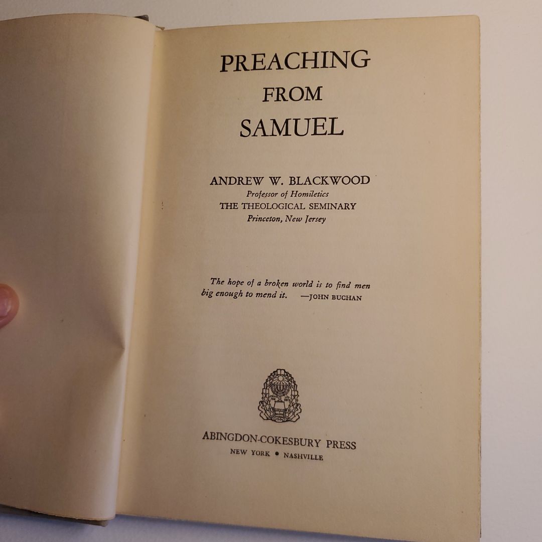 Preaching From Samuel