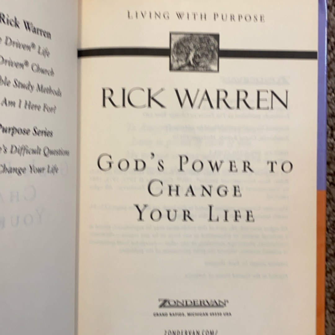 God's Power to Change Your Life