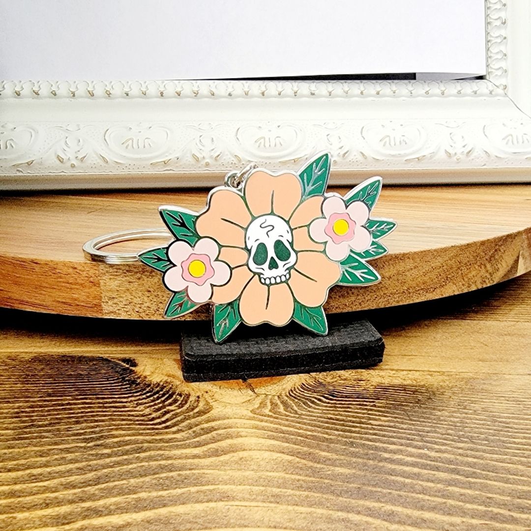 Bookish Box Hades & Persephone Metal Key Chain