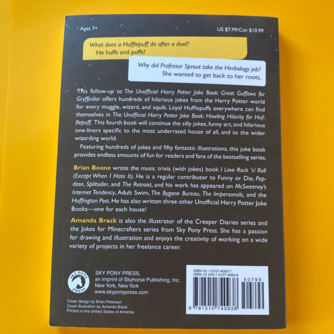 The Unofficial Harry Potter Joke Book: Howling Hilarity for Hufflepuff