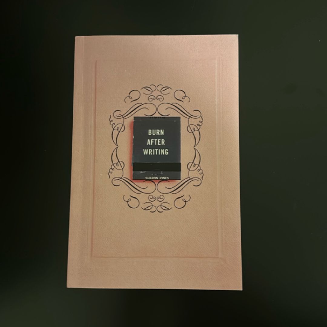 Burn after Writing Book