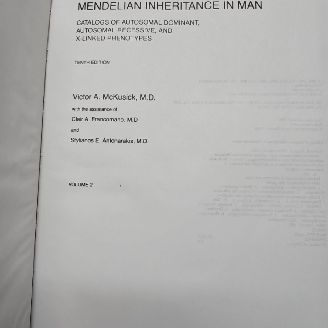 Mendelian Inheritance in Man set of 2