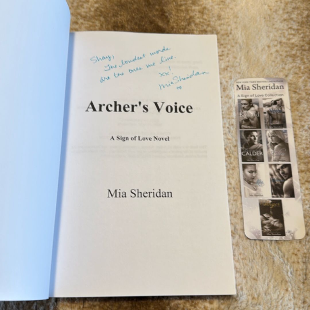 Archer's Voice *Hand Signed* *Inscribed* *OOP*