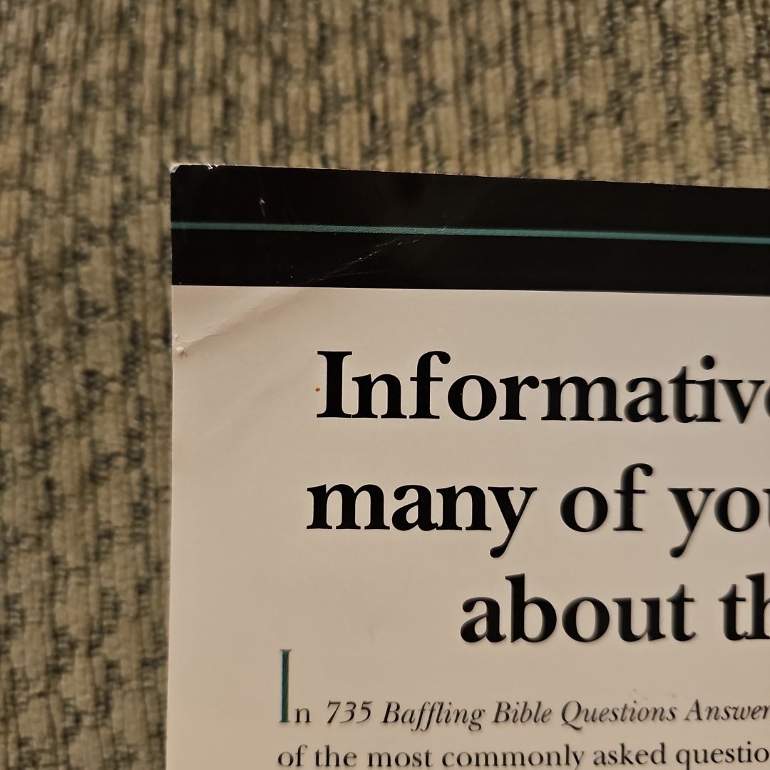 735 Baffling Bible Questions Answered by Larry Richards