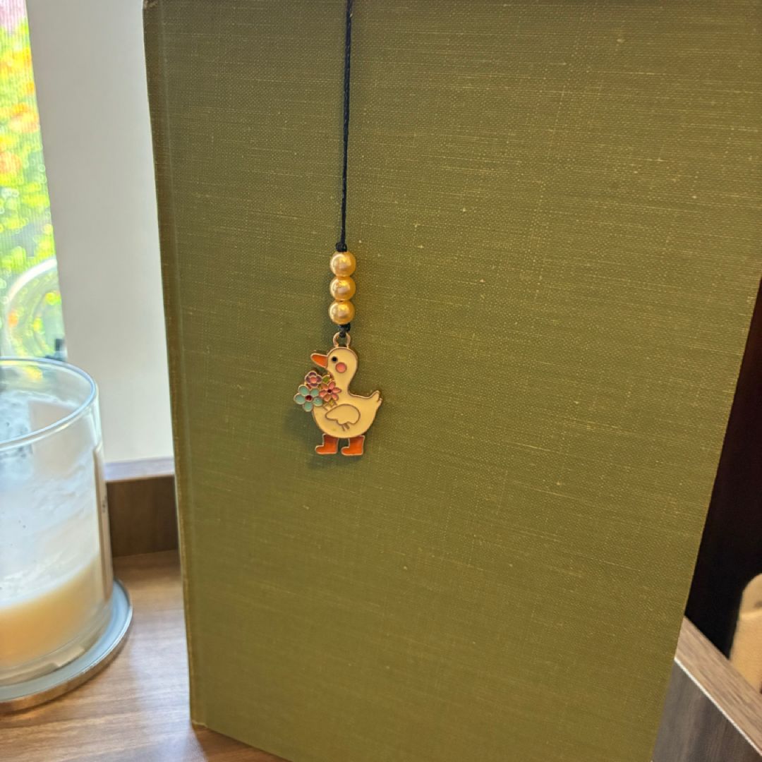 Handmade Goose Beaded Bookmark 
