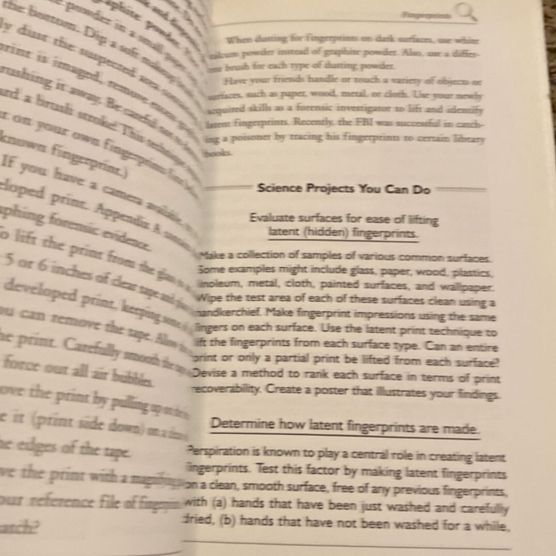 Crime-Solving Science Projects