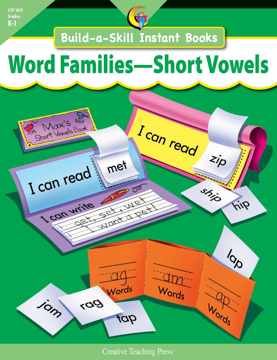 Build-a-Skill Instant Books Word Families-Short Vowels