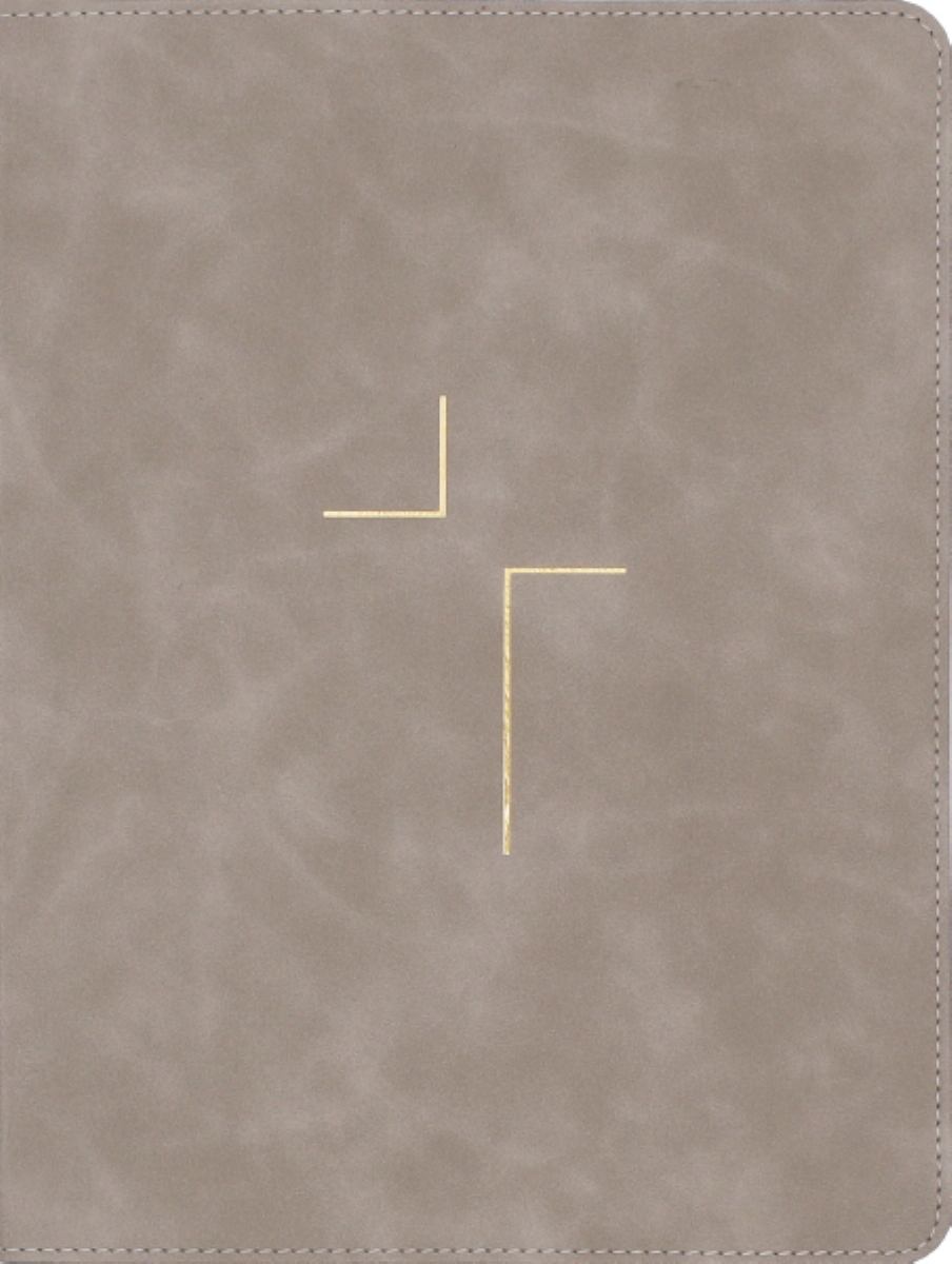 The Jesus Bible, NIV Edition, Leathersoft, Stone, Comfort Print
