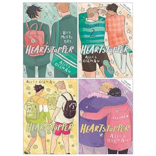 Heartstopper Series Volume 1-4 Books Set