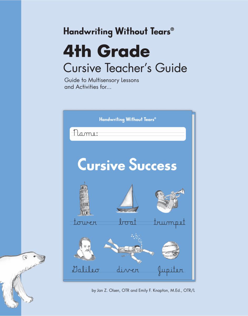 4th Grade Cursive Teacher's Guide by