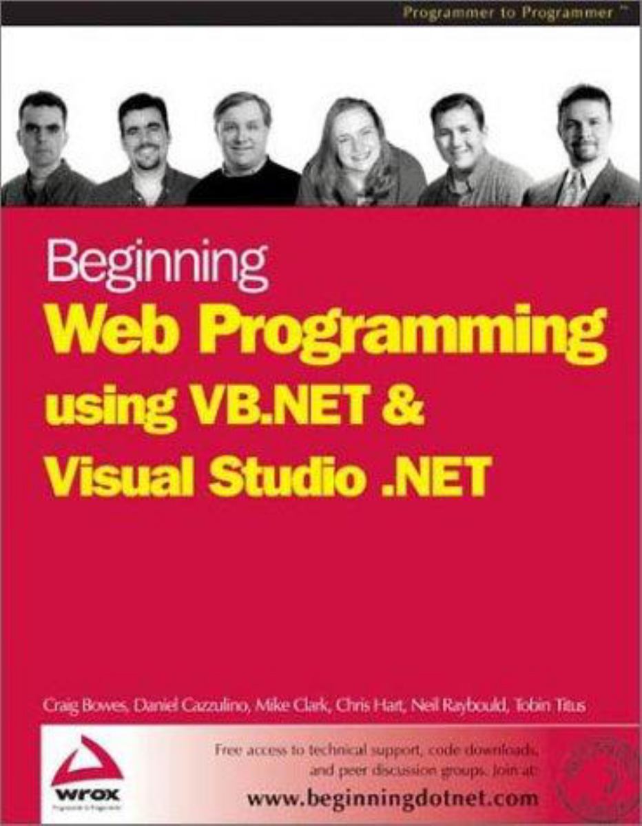 Web Programming Using VB.NET and Visual Studio.NET