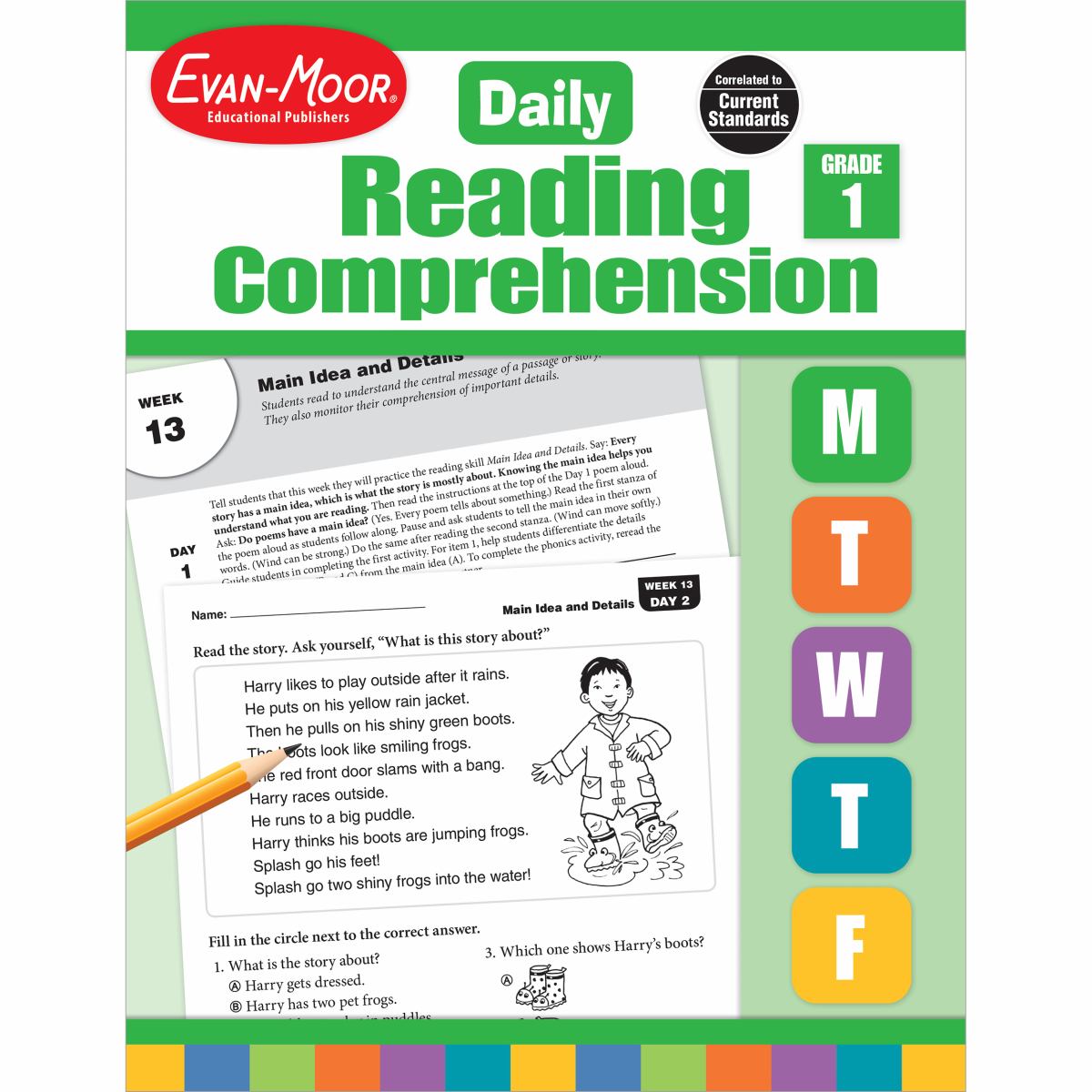 Daily Reading Comprehension, Grade 1