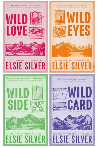 Rose Hill Series 4 Books Collection Set By Elsie Silver(Wild Love, Wild Eyes, Wild Side & Wild Card)