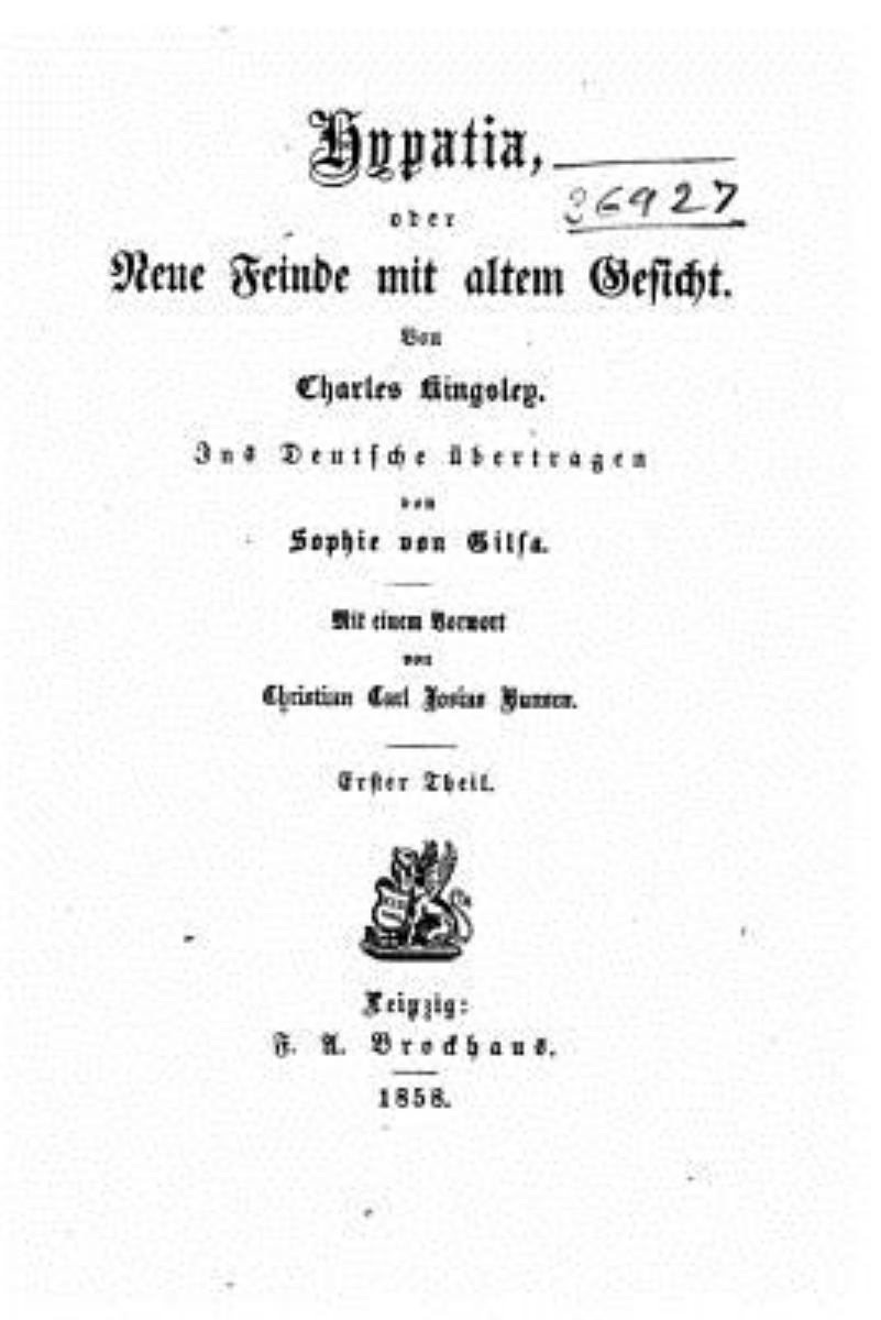 Hypatia, Oder, Neue Feinde Mit Altem Gesicht